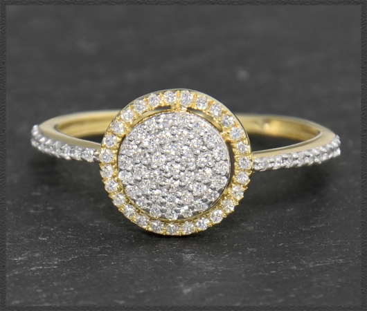 Cocktailring mit 0,45ct Diamanten, 10 Karat