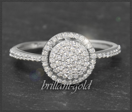 Cocktailring mit 0,45ct Diamanten, 10 Karat
