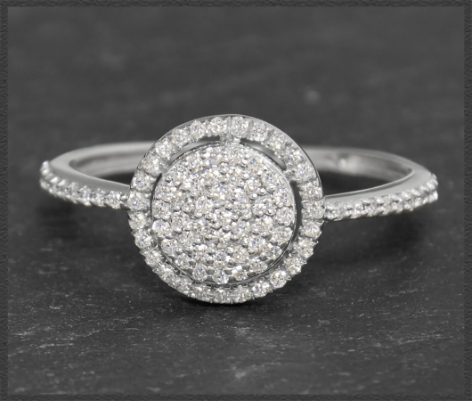 Cocktailring mit 0,45ct Diamanten, 10 Karat
