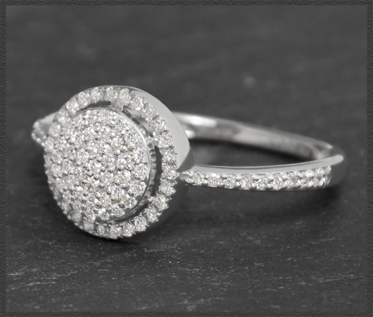 Cocktailring mit 0,45ct Diamanten, 10 Karat