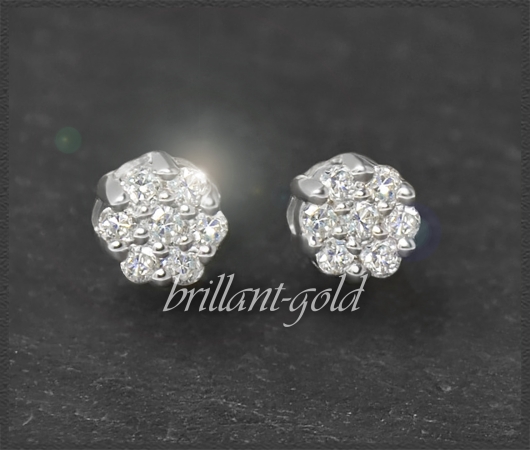 Brillant Ohrstecker mit 0,15ct, 585 Gold