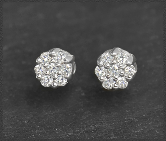 Brillant Ohrstecker mit 0,15ct, 585 Gold