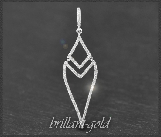 Anhänger mit 0,45ct Diamanten in Si, 585 Gold