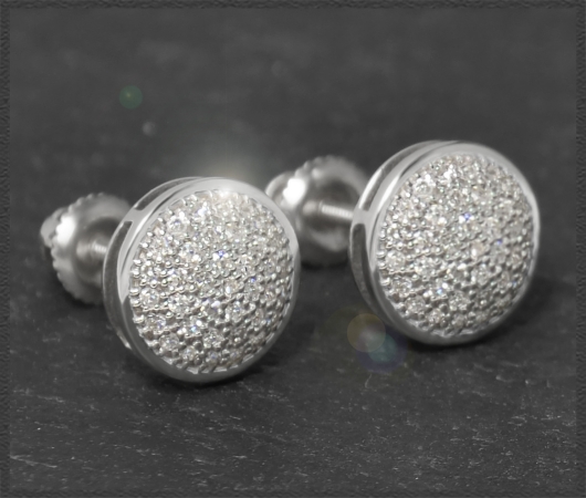 10K Gold Ohrstecker mit 0,45ct Diamanten