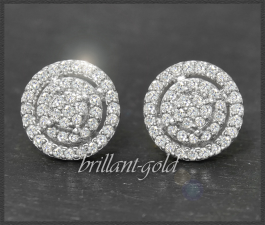 Diamant Ohrstecker mit 0,50ct, 10K Gold