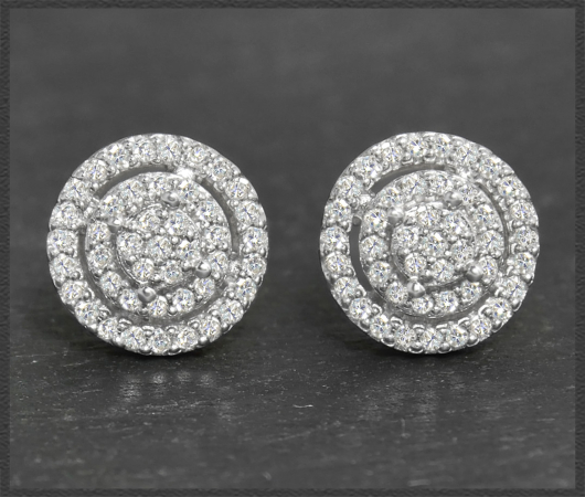 Diamant Ohrstecker mit 0,50ct, 10K Gold