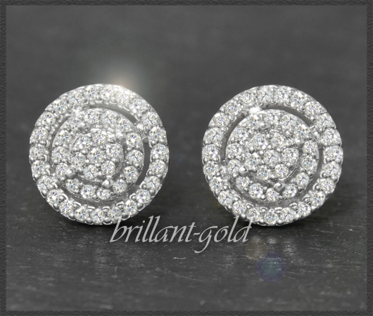 Diamant Ohrstecker mit 0,50ct, 10K Gold