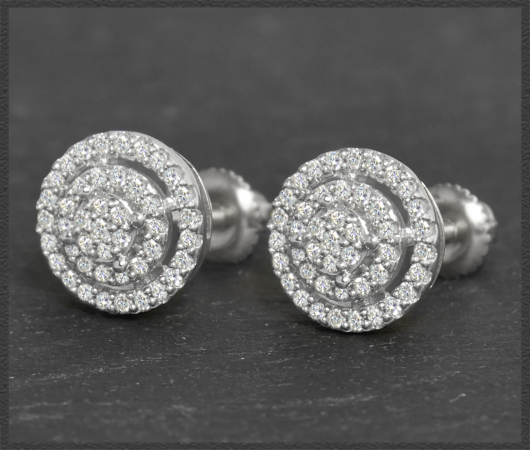 Diamant Ohrstecker mit 0,50ct, 10K Gold