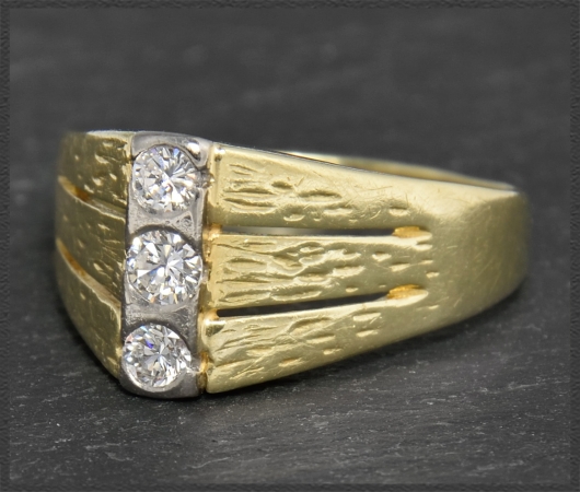 Diamant Ring 0,45ct Brillanten, Vintage um 1960