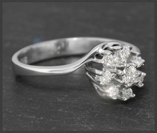 Diamant Ring mit 0,30ct Brillanten aus 585 Weißgold