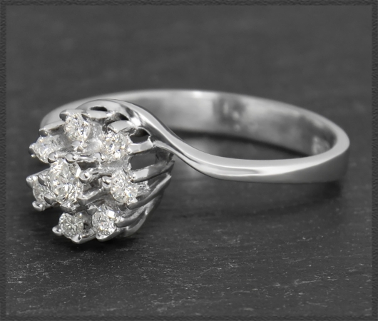 Diamant Ring mit 0,30ct Brillanten aus 585 Weißgold