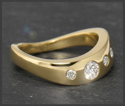 Diamant Ring mit 0,30ct Brillanten, 750 Gold