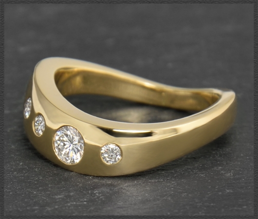 Diamant Ring mit 0,30ct Brillanten, 750 Gold