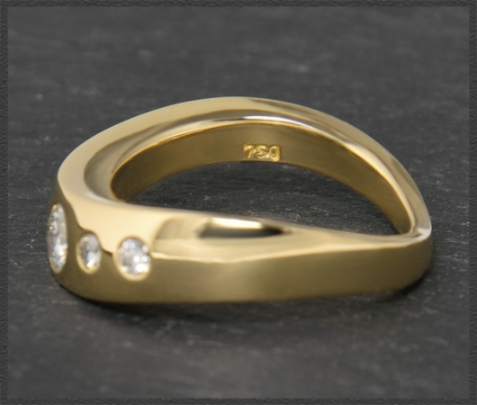 Diamant Ring mit 0,30ct Brillanten, 750 Gold