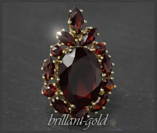 Granat Anhänger mit 12,5ct, aus 333 Gold, Antik