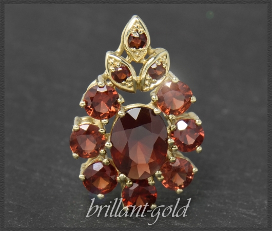 Granat Anhänger aus 333 Gold mit 4,15ct, Vintage