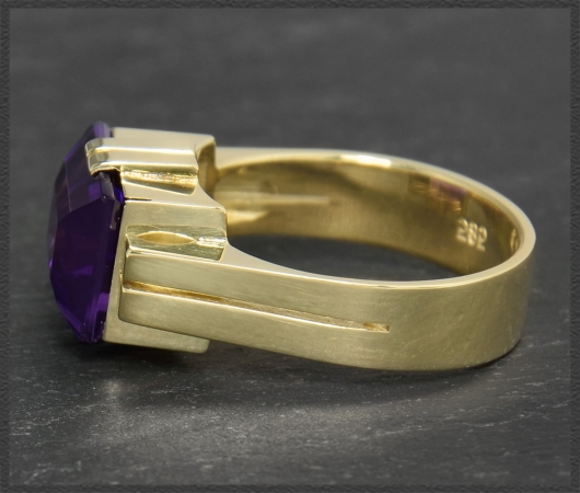 Amethyst Cocktail Ring 585 Gold; 6ct, violett, VVS