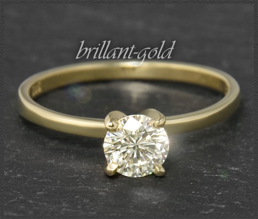 Brillant Ring 585 Gold; 0,63ct, Si1; IGL Zertifikat