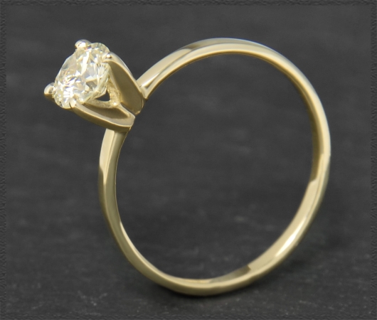 Brillant Ring 585 Gold; 0,63ct, Si1; IGL Zertifikat