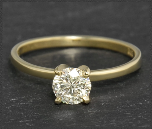 Brillant Ring 585 Gold; 0,63ct, Si1; IGL Zertifikat