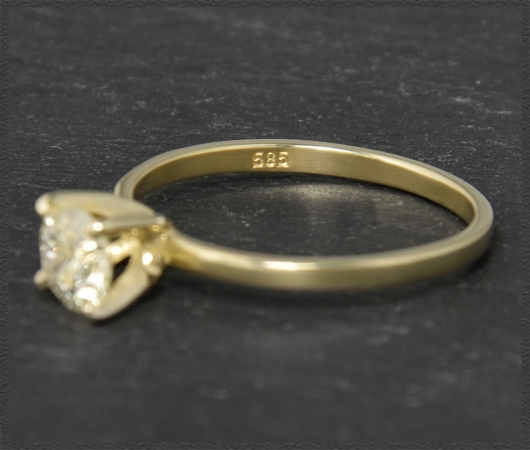 Brillant Ring 585 Gold; 0,63ct, Si1; IGL Zertifikat