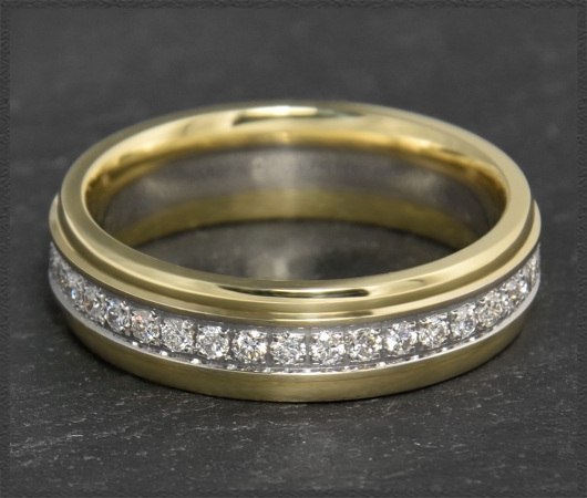 Diamant Memory Ring, 0,62ct Brillanten, 585 Gold