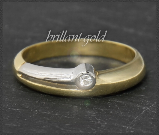 Diamant Ring aus 585 Gold mit 2,0mm Brillant