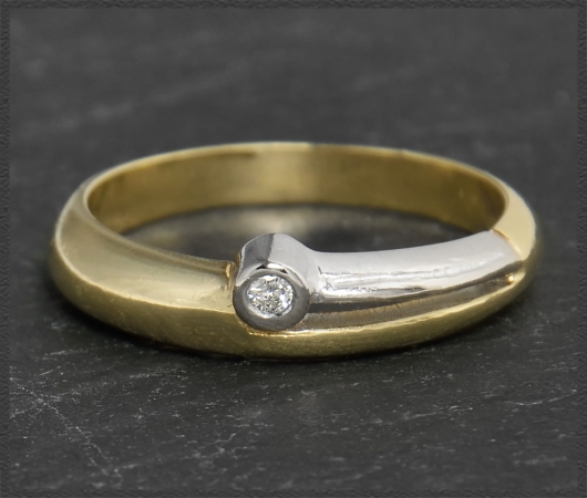 Diamant Ring aus 585 Gold mit 2,0mm Brillant