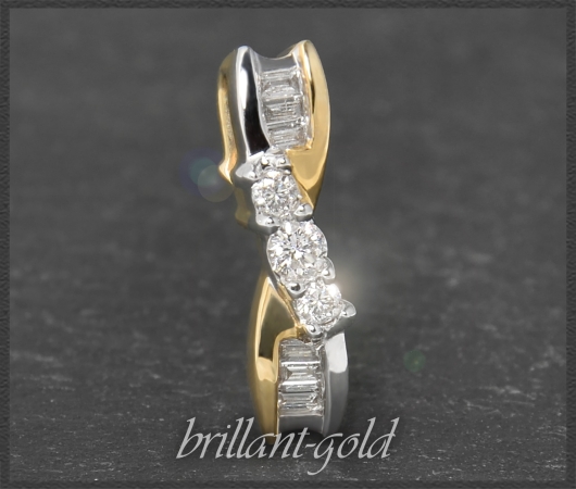 Anhänger mit 0,25ct Diamanten, aus 585 Gold