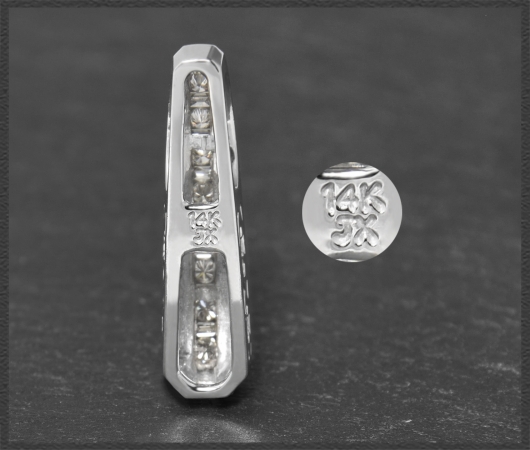Diamant Anhänger 585 Weißgold; 0,30ct Diamanten