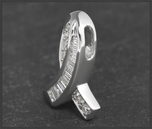 Diamant Anhänger 585 Gold, 0,33ct, VVS, Gleiter