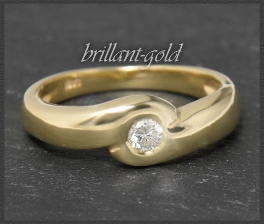 Brillant Damen Ring aus 585 Gold mit 0,16ct