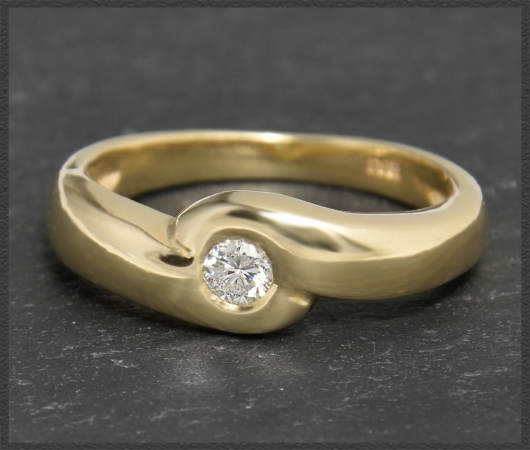 Brillant Damen Ring aus 585 Gold mit 0,16ct