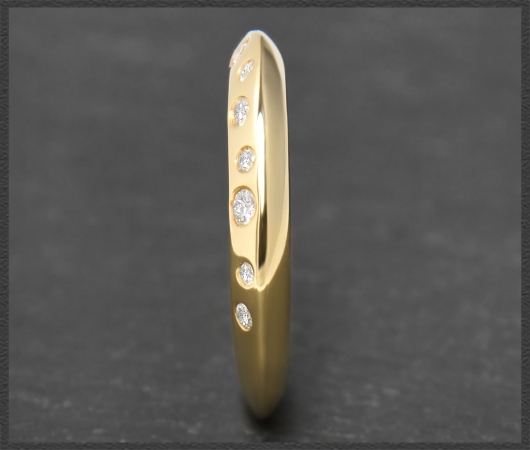 Diamant Ring mit 0,15ct, 750 Gold, Goldschmied