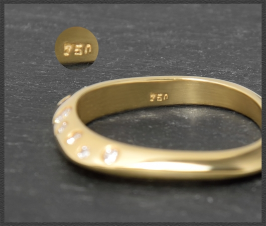 Diamant Ring mit 0,15ct, 750 Gold, Goldschmied