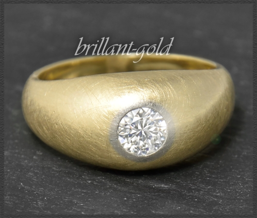 Diamant Ring mit 0,51ct, 585 Gelbgold, unisex