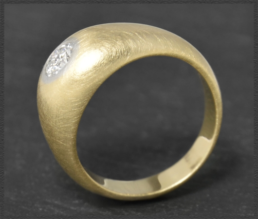 Diamant Ring mit 0,51ct, 585 Gelbgold, unisex