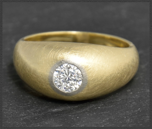 Diamant Ring mit 0,51ct, 585 Gelbgold, unisex