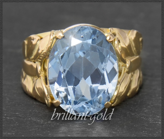 Antiker 8ct Topas Ring "Schmetterling" aus 750 Gold