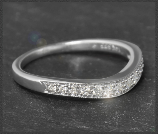 Diamant Memory/Eternity Ring, 0,22ct, 585 Weißgold
