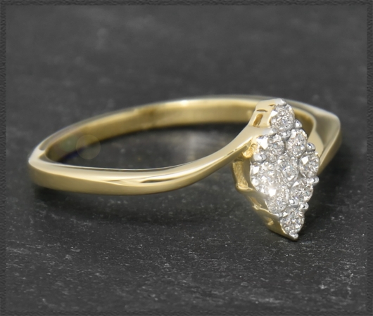 Diamant Ring aus 585 Gold; 0,30ct Brillanten