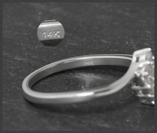 Diamant Ring, 585 Weißgold mit 0,30ct Brillanten