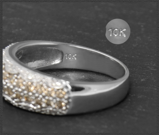Diamant Ring mit 0,75ct Brillanten, 10 Karat Weißgold