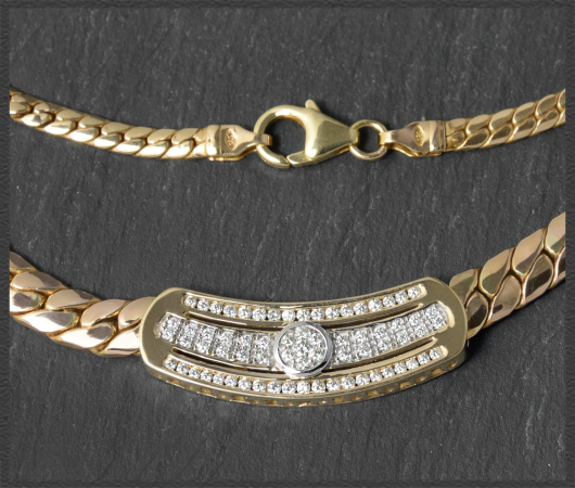 Diamant Collier mit 0,60ct, "MONCARA", 585 Gold