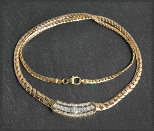 Diamant Collier mit 0,60ct, "MONCARA", 585 Gold