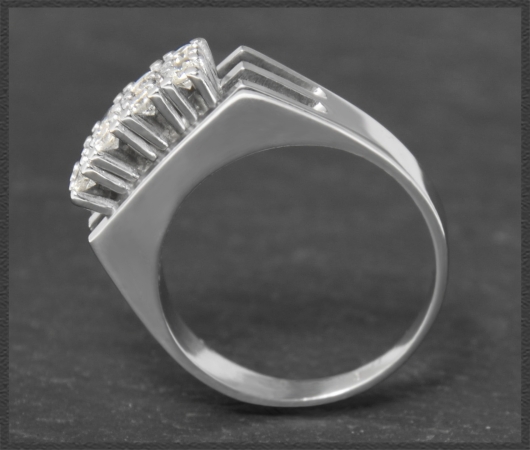 Vintage Diamant Ring mit 0,42ct, 585 Weißgold