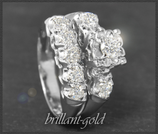Diamant Ring mit 1,10ct, 585 Gold Verlobungsring USA