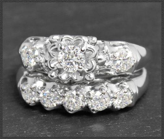 Diamant Ring mit 1,10ct, 585 Gold Verlobungsring USA