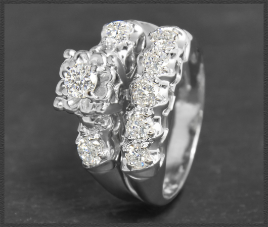 Diamant Ring mit 1,10ct, 585 Gold Verlobungsring USA