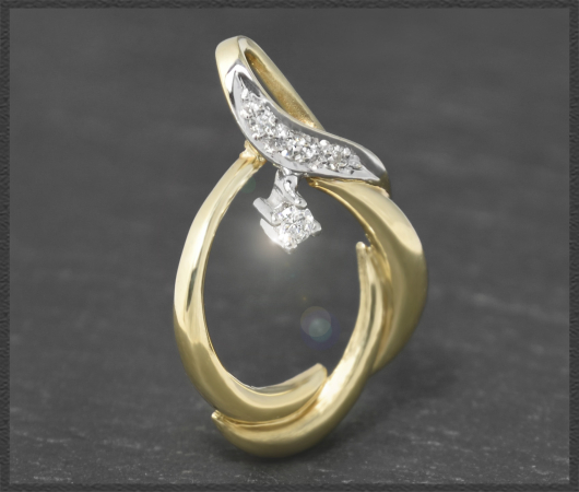 Diamant Anhänger mit 0,14ct, 585 Gold